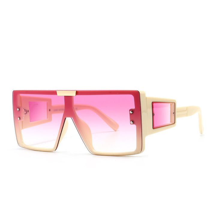 Women's stylish sunglasses in futuristic style with large frame Kalsten
