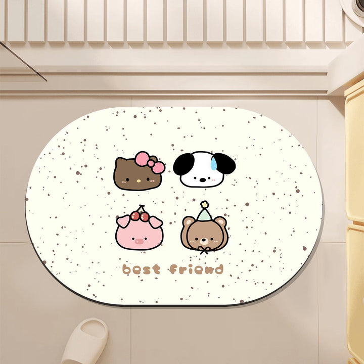 Playful Animal-Themed Area Mat