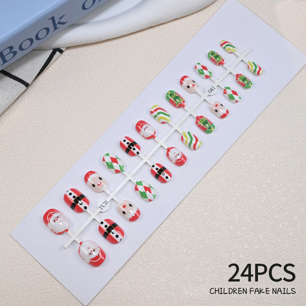 Children's Fun Holiday-Themed Fake Nail Set Kalsten