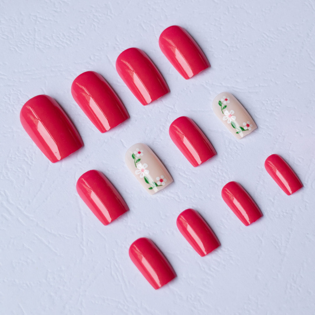 Floral Accented Nail Art Set