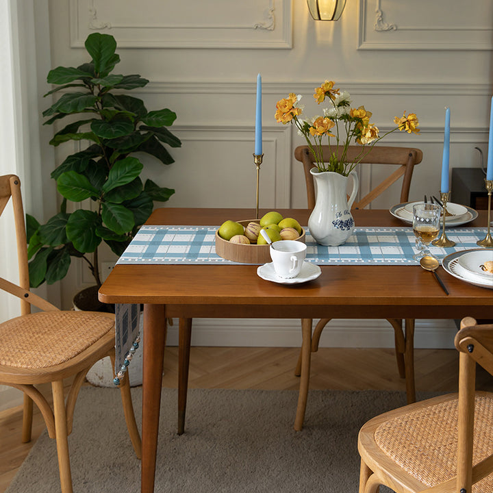 Classic Checkered Table Runner