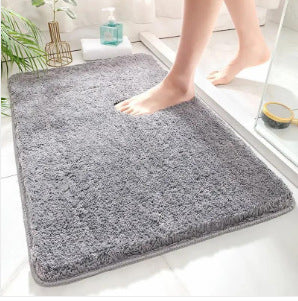 Decorative Bath Mat with Inspirational Text