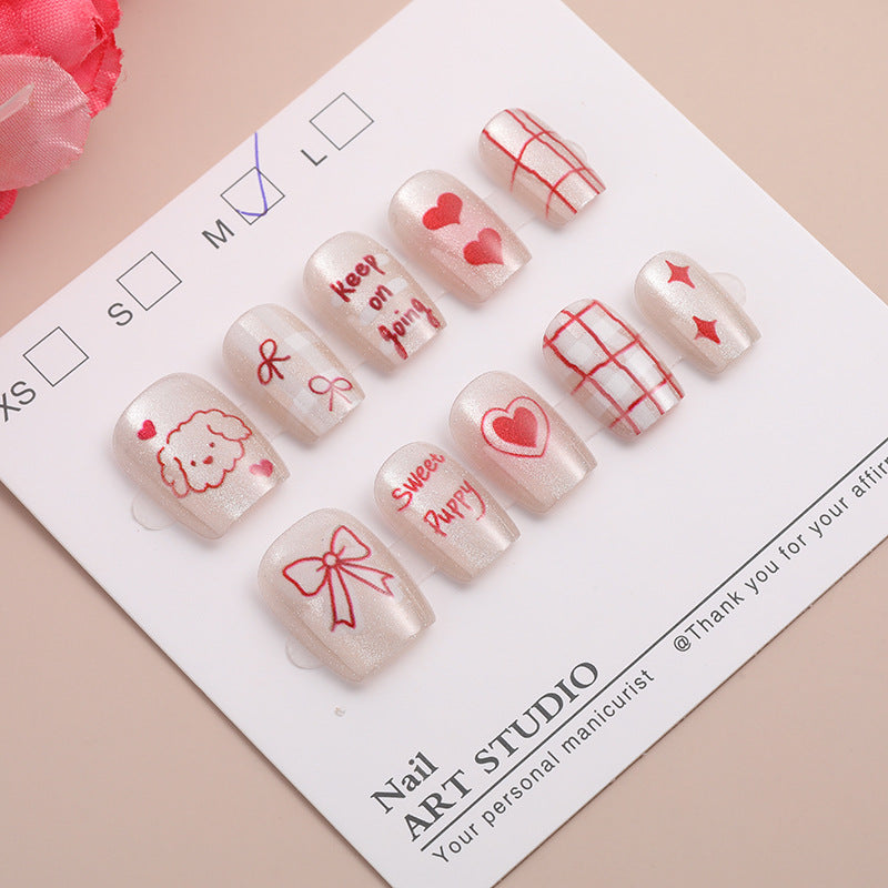 Trendy Press-On Nail Set Kalsten