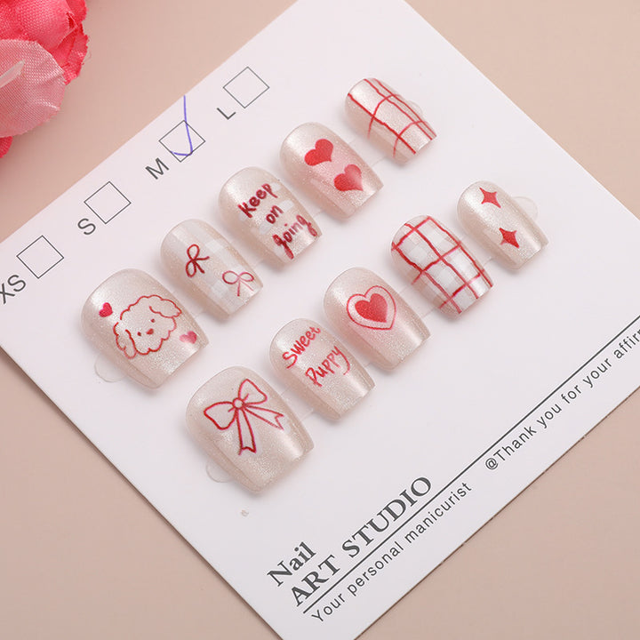 Trendy Press-On Nail Set Kalsten
