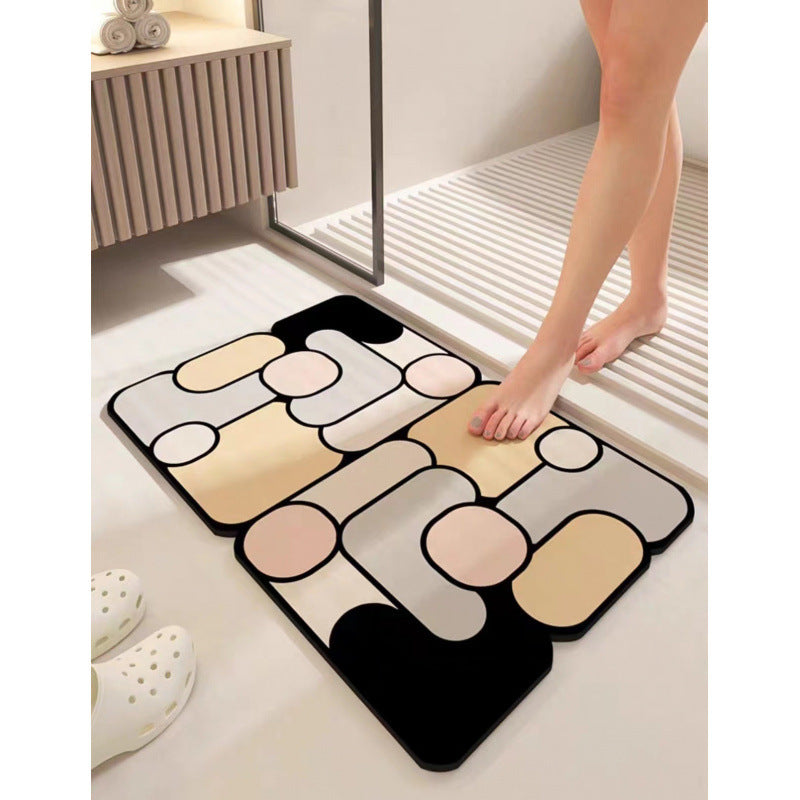Abstract Geometric Bath Mat Kalsten