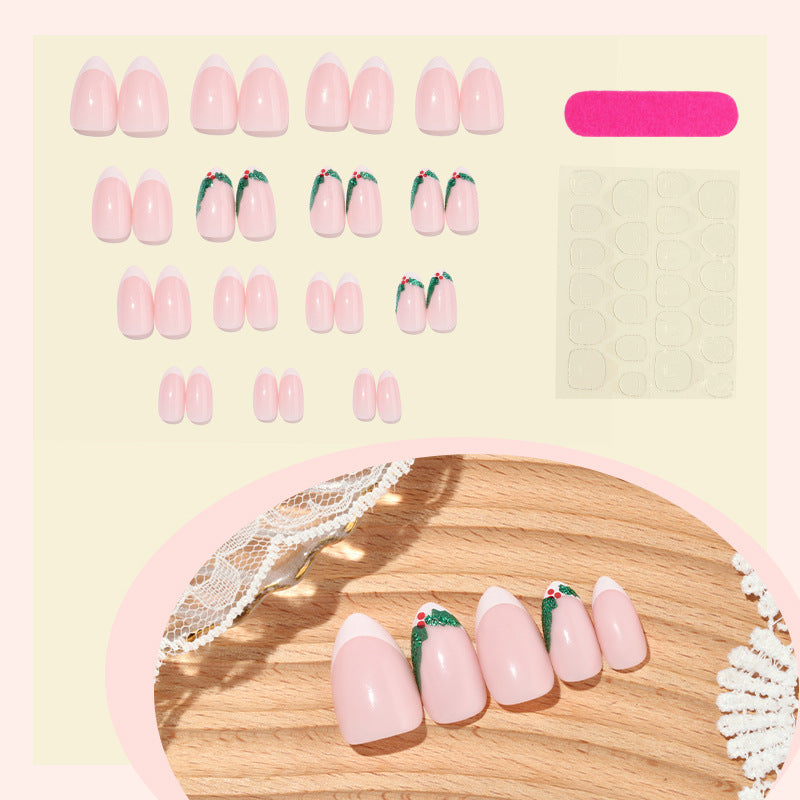 Nail art set with elegant floral accents Kalsten