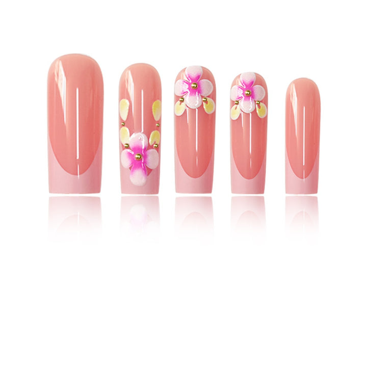 Floral Embellished Nail Art Extensions Kalsten