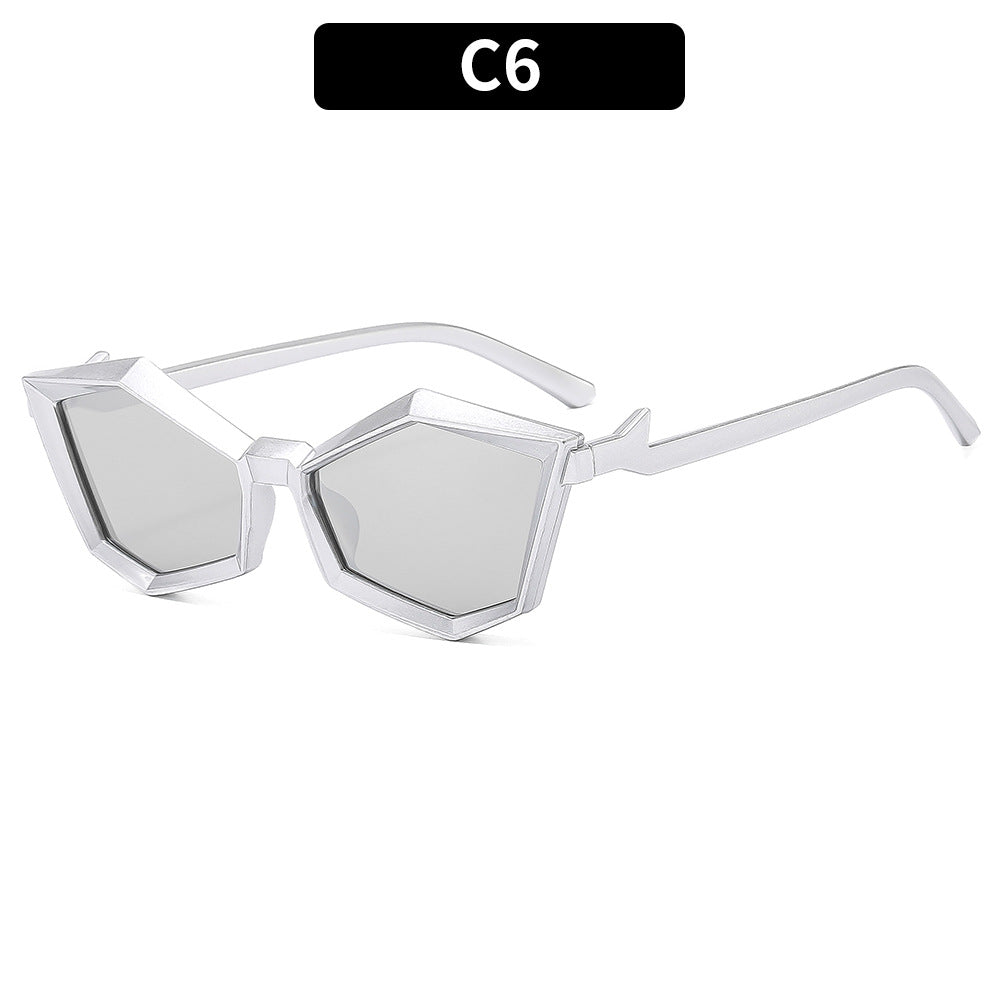 Geometric Frame Sunglasses