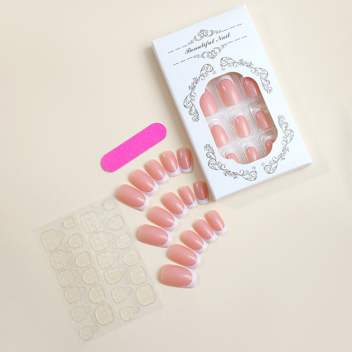 Artificial nail set with high-quality French tips Kalsten