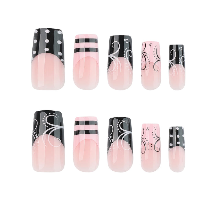 Artistic acrylic nails in elegant design Kalsten
