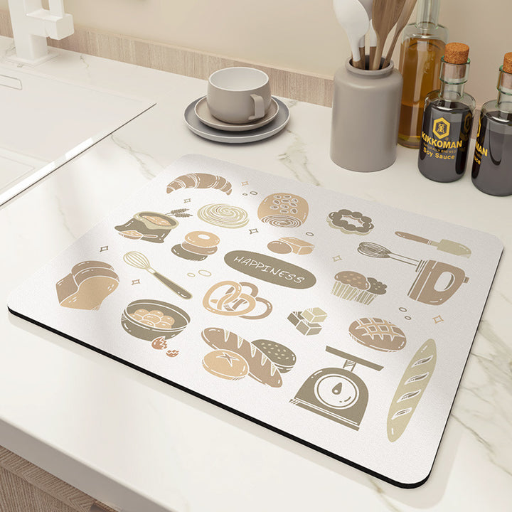 Decorative Floral Kitchen Mat