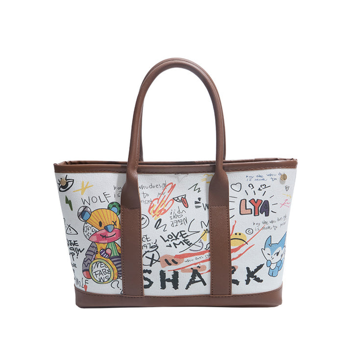 WoPlayful Illustrated Canvas Tote Bag Kalsten