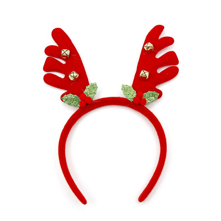Festive Christmas headband with fun Santa figures
