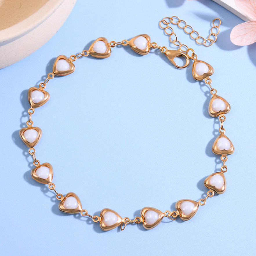 Charming Heart-Shaped Statement Bracelet Kalsten