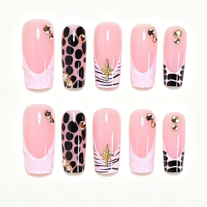 Creative Abstract Press-On Nail Art Set Kalsten