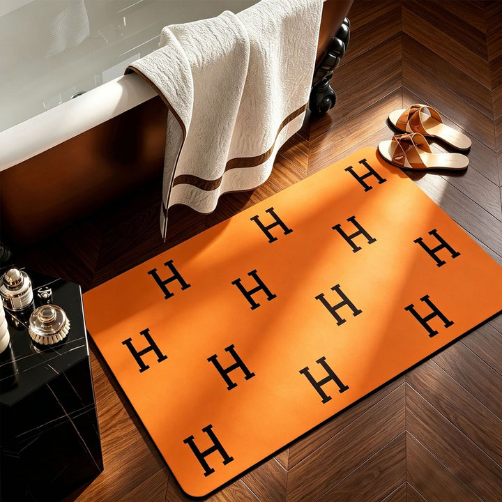 Elegant Monogrammed Bathroom Mat Kalsten