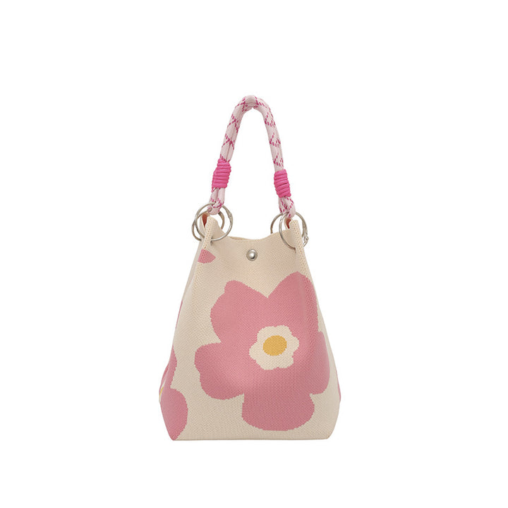 WoFloral Print Textured Handbag Kalsten