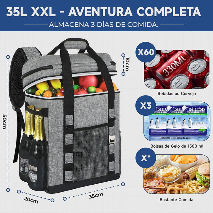 Women's Insulated Cooler Backpack with Generous Compartment Design Kalsten