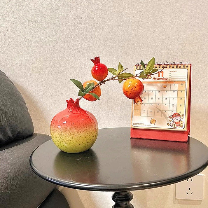 Pomegranate Ceramic Vase Ornament