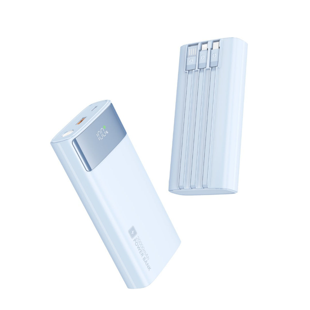 Portable power bank with fast charging port and LED display Kalsten
