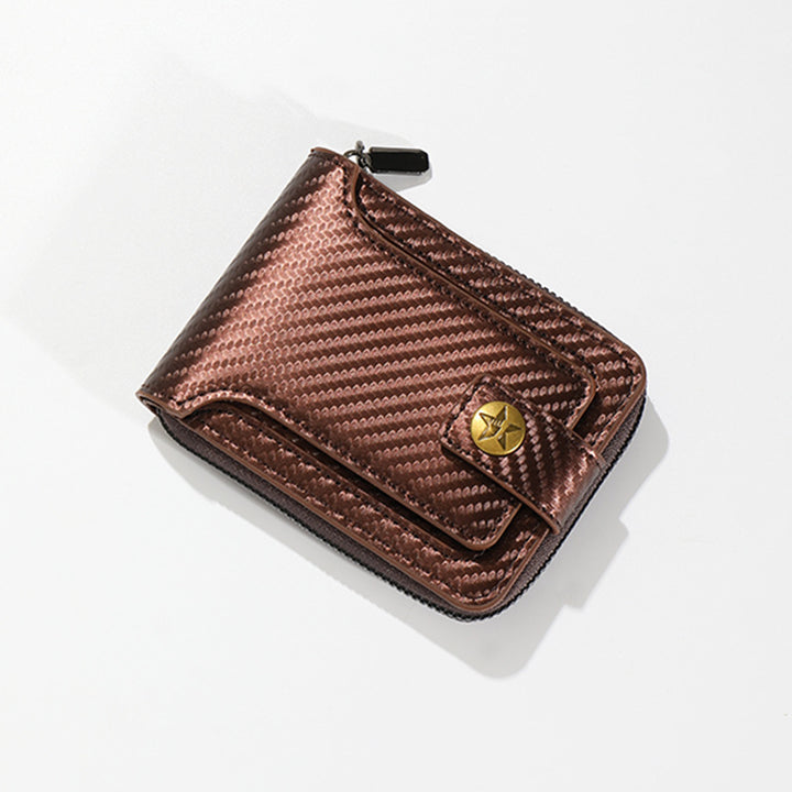 Compact Carbon Fiber Zip Wallet Kalsten