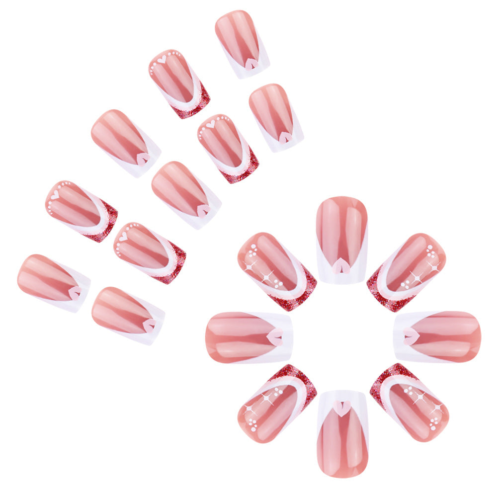 Elegant French Tip Gel Nail Set Kalsten