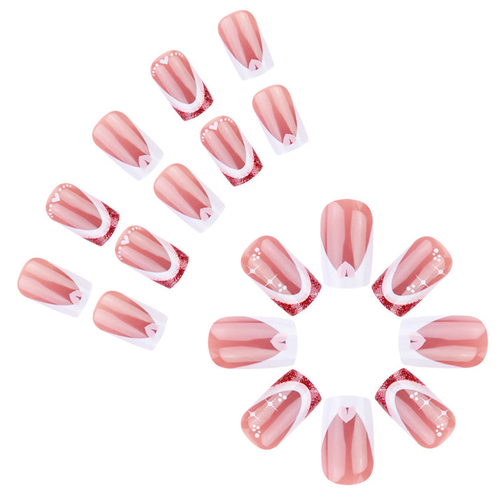 Elegant French Tip Gel Nail Set Kalsten