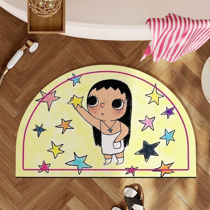 Cartoon Themed Bath Mat