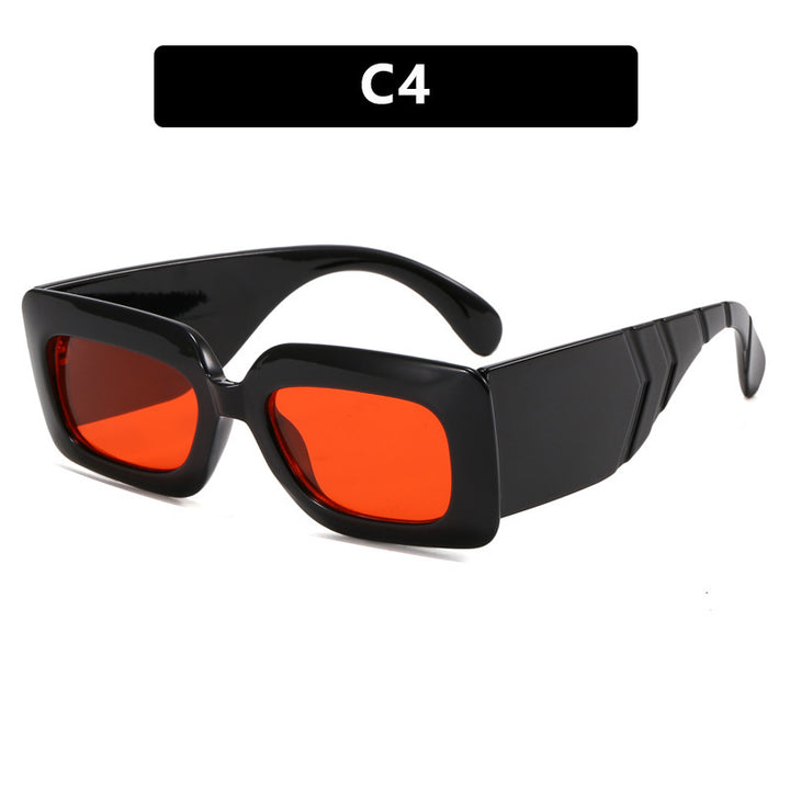 Women oversized sunglasses in fashionable snake leather look Kalsten