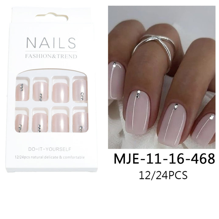 Premium Decorative Press-On Pedicure Nail Set Kalsten