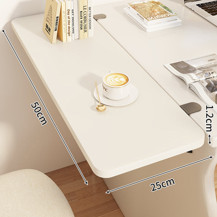 Slim Clamp-On Folding Side Desk Shelf Tray