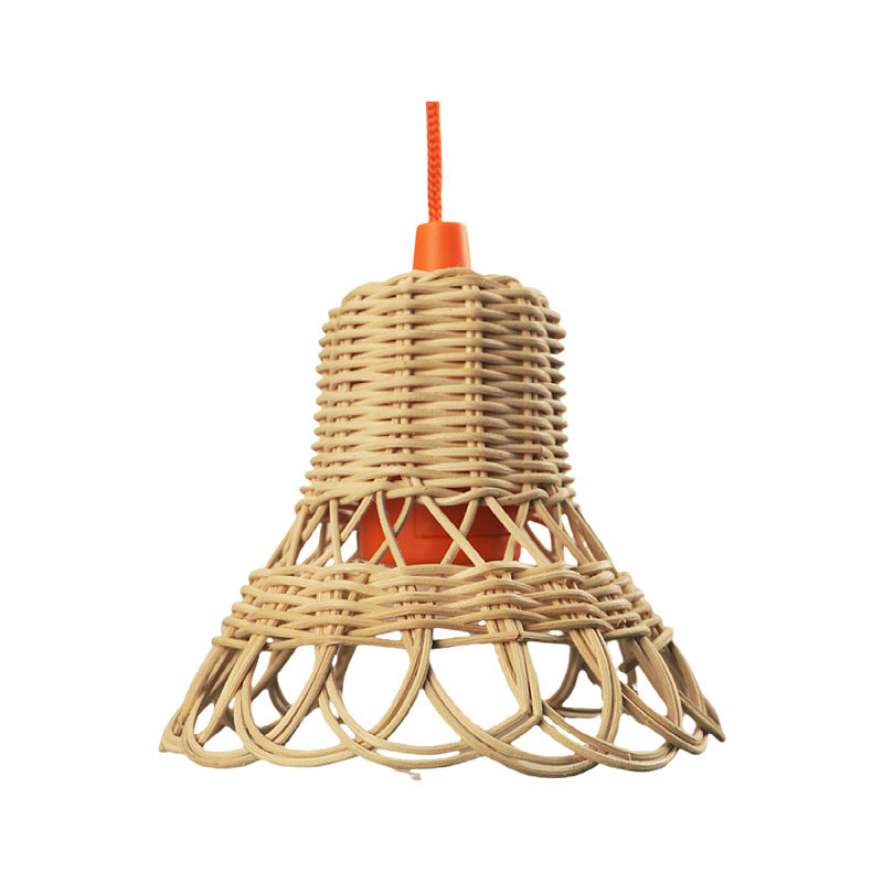 Handmade hanging lamp made of natural material Kalsten