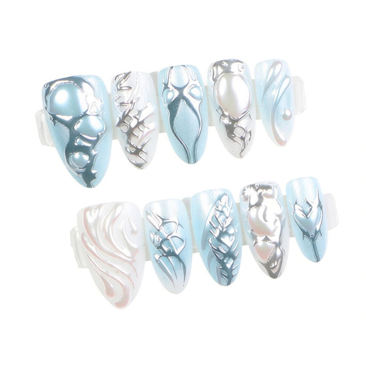 Artistic Metallic Press-On Nail Set Kalsten