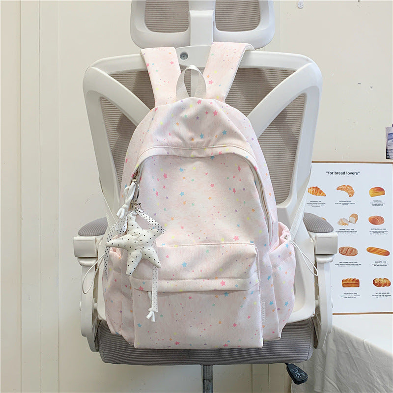 Star-Embellished School Backpack Kalsten