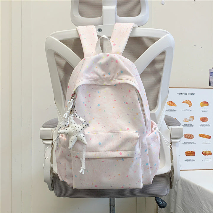 Star-Embellished School Backpack Kalsten