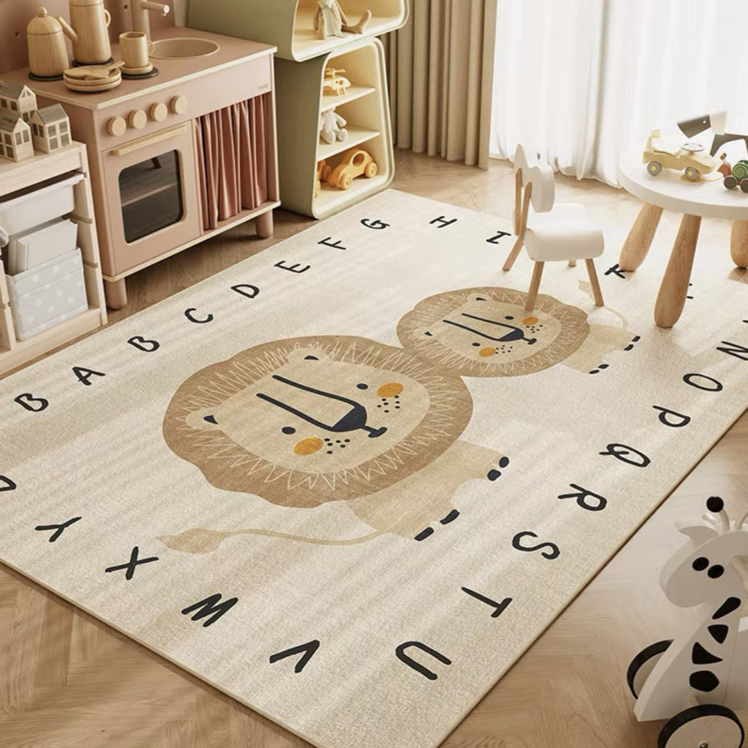 Educational Circus-Themed Area Rug