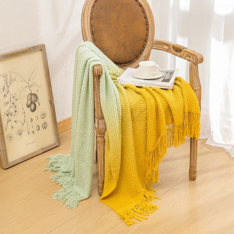 Cozy Knitted Throw Blanket
