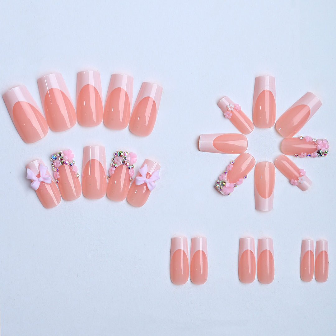 Artificial Nails with Floral Applications Kalsten