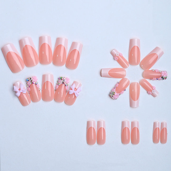 Artificial Nails with Floral Applications Kalsten