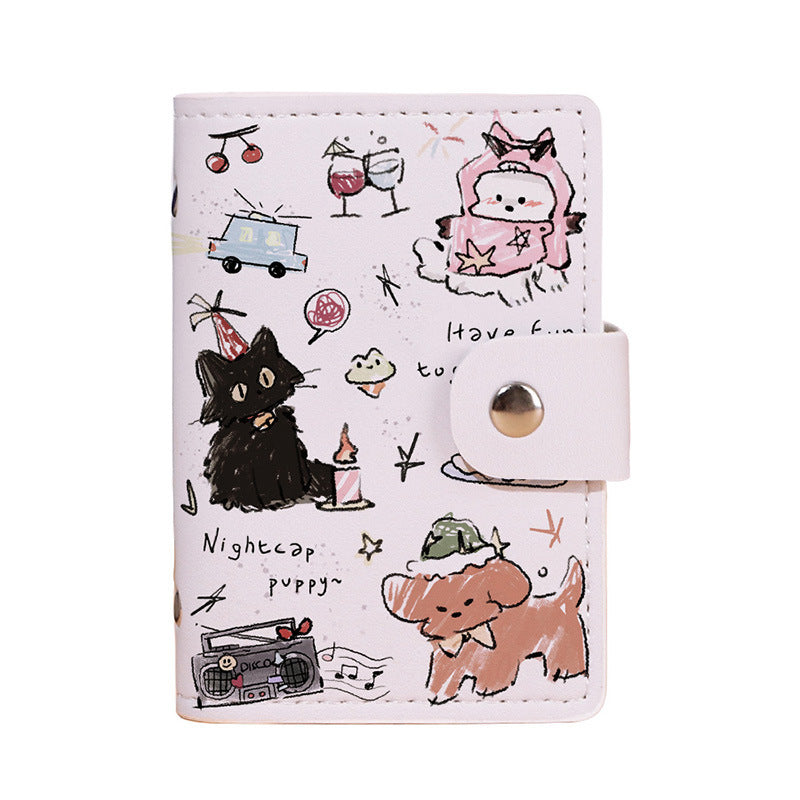Cute Cartoon Cat-Themed Passport Holder Kalsten