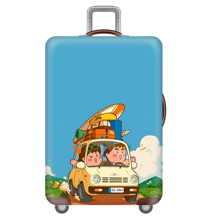 Unisex Hard Shell Suitcase with Inspiring Cityscape Kalsten
