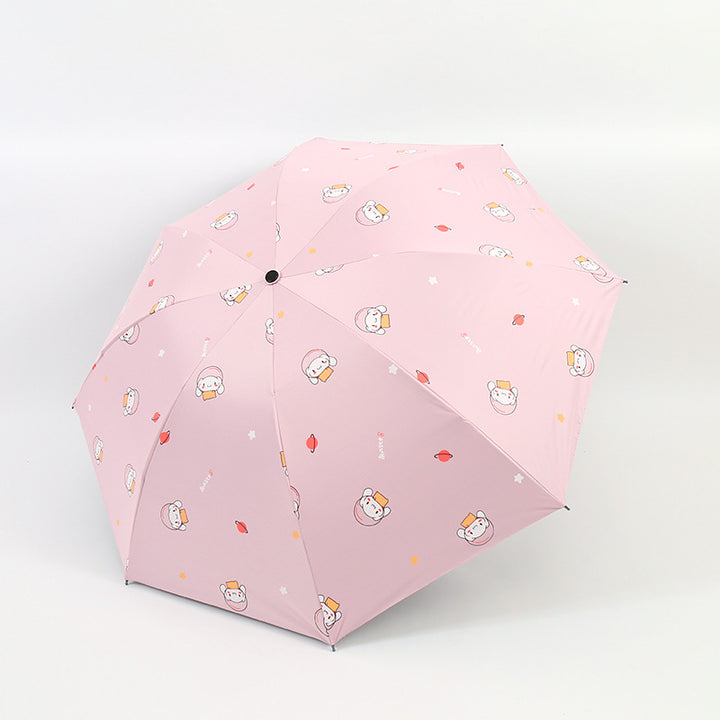Women's Folding Umbrella with Fun Animal Design Kalsten