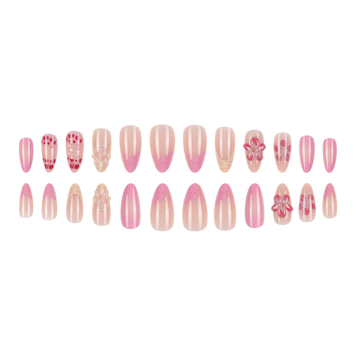 Floral-Inspired Elegant Press-On Nail Set Kalsten