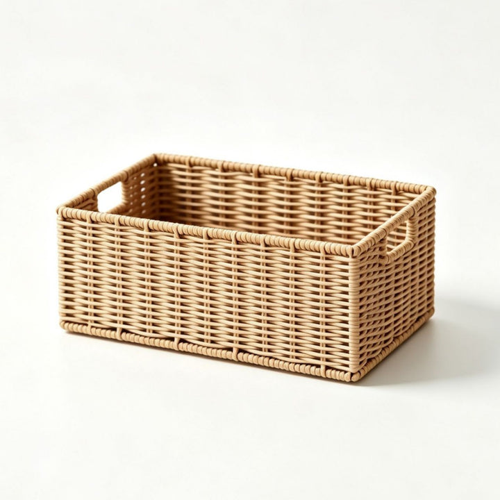 Elegant Storage Basket Made of Natural Rattan Kalsten