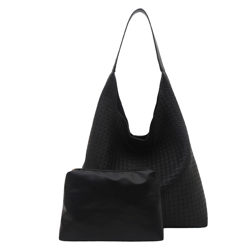 WoTextured Fabric Slouchy Tote Bag Kalsten