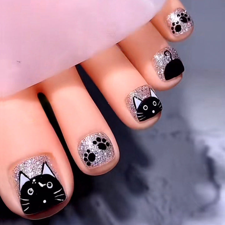 Nail art with cat motif Kalsten