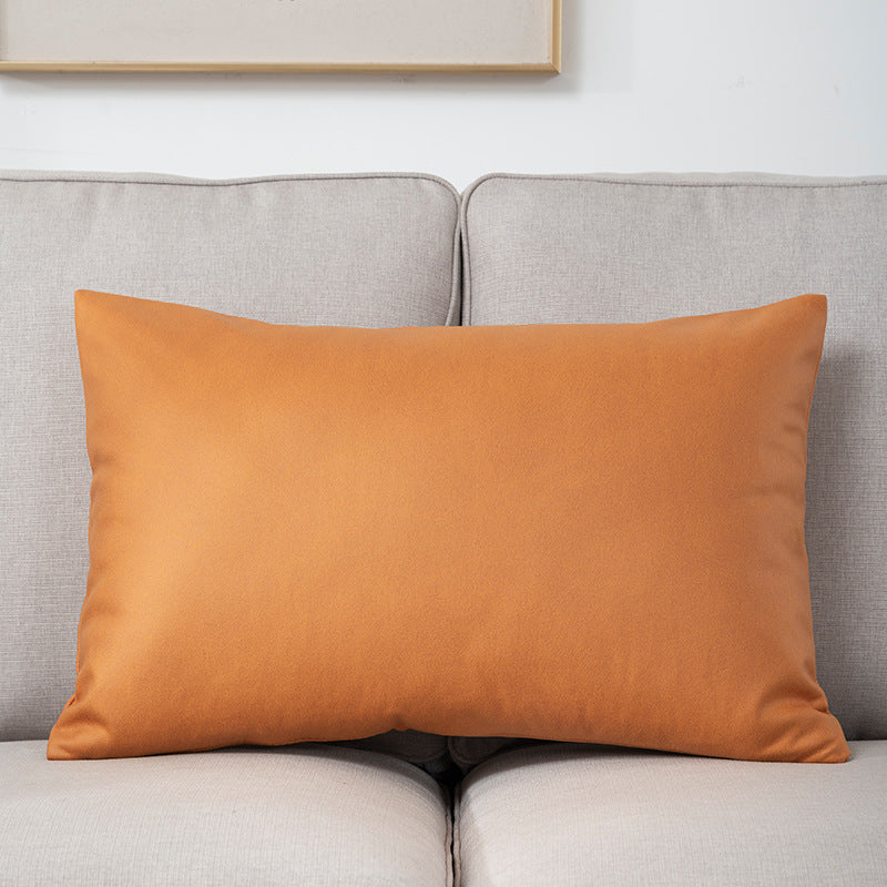 Plush Velvet Lumbar Cushion