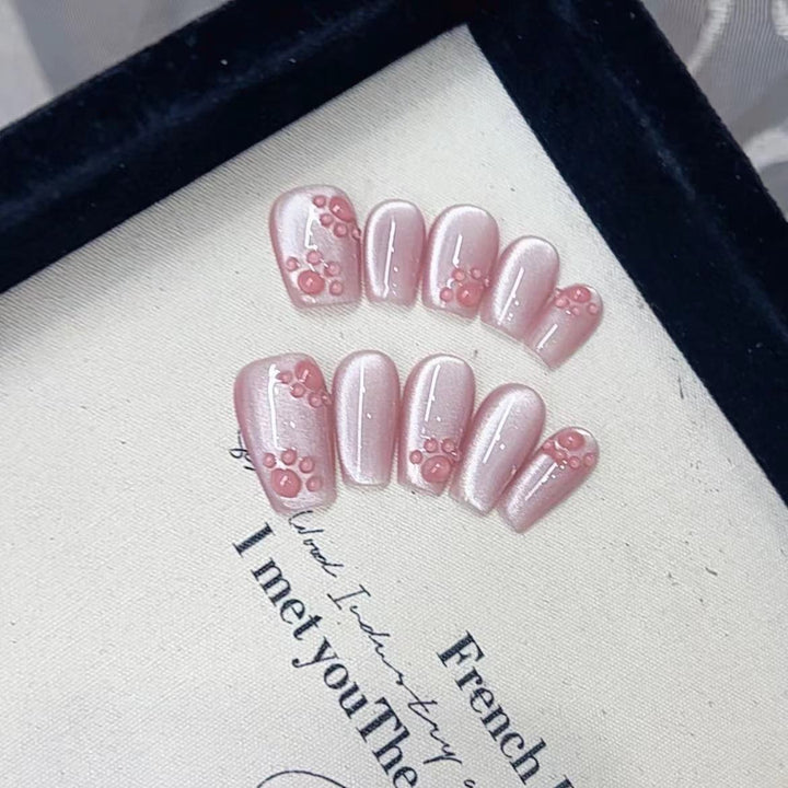 Artistic French Tip Press-On Nails Kalsten