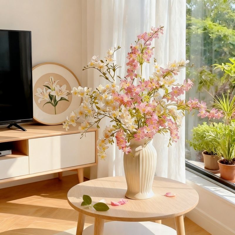 Lifelike Floral Bouquet Display
