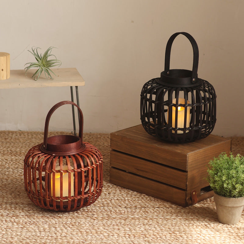 Elegant lantern made of braided material Kalsten